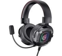 Auriculares Conceptronic ATHAN03B con cable, 3,5 mm, Gaming, LED RGB, micrófono, negros