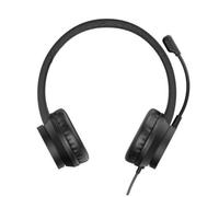 Auriculares Conceptronic con cable USB tipo A, Cancelación de Ruido y Micrófono Boom Negros