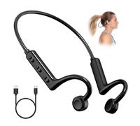 Auriculares Conducción Osea Bluetooth 5.3 Cascos Open Ear Inalámbricos con Reproductor MP3, IPX5 Deportivos Auriculare Inalambricos Oseos con LCD Pantalla HiFi Microfono para Ciclismo Correr Fitness