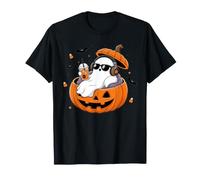 Auriculares Cool Ghost Chillin In Pumpkin Music, Divertidos y espeluznantes Camiseta