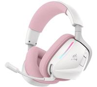 Auriculares Corsair Void V2 inalámbricos Bluetooth gaming con Dolby Atmos, micrófono y carga rápida rosa