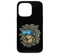 Auriculares Cyberpunk Medusa VR Divertidos de mitología Griega, Arte Gamer Carcasa para iPhone 13 Pro