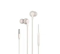 Auriculares Daewoo DW2014/15 con cable jack 3.5mm, micrófono integrado y aislamiento de ruido blancos