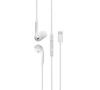 Auriculares DCU Advance Tecnologic con cable USB-C para música en blanco