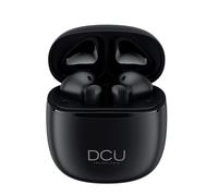DCU TECNOLOGIC | Auriculares Mini Mate Bluetooth 5.1 | USB Tipo C | con Touch Control | Micrófono Incorporado | Llamadas Manos Libres | A Prueba de Sudor IPX4 | Compatible con Android y iOS | Negro