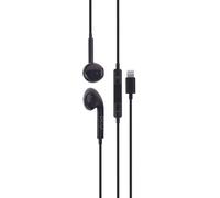 Auriculares DCU Tecnologic Advance con cable Lightning para llamadas y música negros