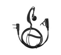 Auriculares de 2 Pines en Forma de G Auriculares PTT MIC con Gancho para la Oreja para Puxing Wouxun Radio