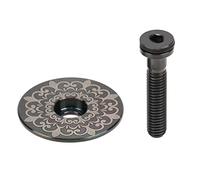 -auriculares de aleación de titanio para bicicleta, tapa superior para vástago de bicicleta, tubo de horquilla de dirección de 28,6mm, tapa para auriculares