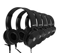 Auriculares de Aula, Paquete de 10 Unidades, variedades de Colores para Estudiantes, cómodos Auriculares giratorios para Biblioteca, Escuela, avión, niños, para Aprendizaje en línea y Viajes, Sonido