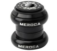 Auriculares de bicicleta de 34 mm para bicicletas de carretera, cuenta con diseño sin rosca y rodamientos dobles de acero inoxidable para una rotación eficiente (negro)