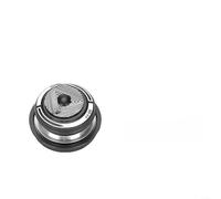 Auriculares de bicicleta de aleación de aluminio mecanizado CNC con rodamientos dobles sellados para bicicletas de carretera y MTB, soporta horquilla recta de 34 mm y 44 mm (44-55 mm, negro)