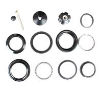 Auriculares de bicicleta ligeros de acero de 125 g de 34 mm | Se adapta a directores de 28,6 mm, copa externa de 34 mm, construcción de acero, diseño de rodamiento de bolas oculto suave