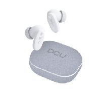 DCU TECNOLOGIC CityEcho, Auriculares Bluetooth 6.0, Cancelación de Ruido ANC+ENC, 20 Horas de Autonomía, Gris