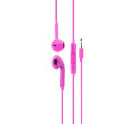 auriculares de boton dcu jack 3.5mm rosa (34151002)