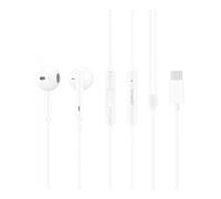 Huawei Auriculares Originales Type-C Tipo C Mate Honor 9 Plus CM33 estéreo Micrófono Headset, Blanco