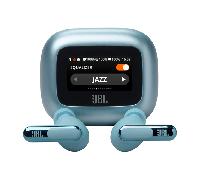 JBL Live Beam 3 Auriculares inalambricos de botón con almohadillas,True Wireless con cancelación de ruido adaptable, hasta 48 horas de reproducción, Bluetooth, audio de alta resolución, azul