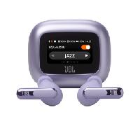 JBL Live Beam 3 Auriculares inalambricos de botón con almohadillas,True Wireless con cancelación de ruido adaptable, hasta 48 horas de reproducción, Bluetooth, audio de alta resolución, violeta
