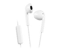 JVC Auriculares con cable HA-F17M 1 m Jack 3,5 mm con micrófono y control remoto Blanco