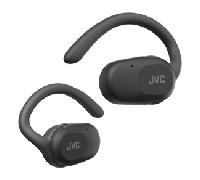 JVC Auriculares Inalámbricos Bluetooth | 26h de Batería y Carga Rápida | Oido Abierto | Ligeros y Resistentes a Salpicaduras | Ideales para el Deporte y Control Táctil - HA-NP40T (Negro)
