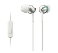 Sony MDR-EX110AP - Auriculares in-ear (con micrófono, control remoto integrado), blanco