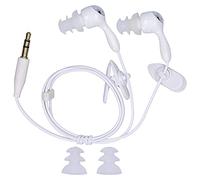 Auriculares de Cable Corto, Ajuste de Oído IP68 Adecuado para Nadar, Practicar Surf, Correr, Tapones para los Oídos Cortos (WHITE)