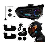 Auriculares de Casco de Moto - Auricular inalámbrico Impermeable IPX6, diseño de Medio Casco | Audio, reducción de Ruido para la conducción de Cara Completa, de Ciclismo al Aire Libre de t