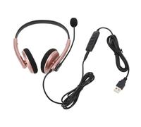 Auriculares de comunicación de voz HD con diadema retráctil y micrófono giratorio. Compatibles con Skype, seminarios web y centros de llamadas.