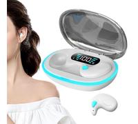 Auriculares de conducción ósea: Auriculares internos inalámbricos, auriculaes inalámbricos de conducción ósea con cancelación de Ruido, Auriculars para Dormir de Lado, Llamadas claras con Estuche de