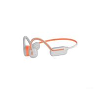 Auriculares de conducción ósea IPX8, impermeables, 32 GB, reproductor de MP3, inalámbricos, para natación, correr, ciclismo, deportes, color negro (gris/naranja)