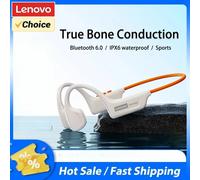 Auriculares de conducción ósea Lenovo S102 originales, auriculares de conducción aérea, versión 6.0, inalámbricos, para deportes, con sonido HiFi, ideales para nadar, resistentes al agua. S102 Beige O