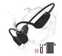 Auriculares de conducción ósea resistentes al agua IPX8, Bluetooth 5.3, MP3 de 32 GB, de oído abierto para nadar, correr o andar en bicicleta, con