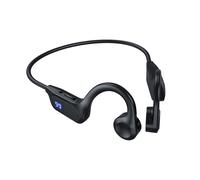 Auriculares de conducción ósea resistentes al agua IPX8, Bluetooth 5.4 con micrófono, diseño de oído abierto para correr y nadar, larga