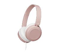 JVC Cascos con Cable, Micrófono y Diadema Acolchada | Diseño Plegable y Giratorio | Auriculares con Cable de Freqüencia 10-26000 Hz | Diseño Ligero | Mini-Jack de 3,5 mm | Rosa - HA-S31M