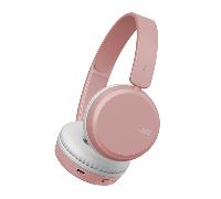 JVC HA-S36W-P - Auriculares inalámbricos Bluetooth supraaurales, 35 Horas de Tiempo de Escucha inalámbrica, Almohadillas Suaves para un Ajuste Seguro y cómodo, función de Aumento de Graves para un