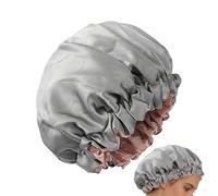 Auriculares de ducha para mujer,Doble capa impermeable con elástico | Sombrero de baño Protector para el cabello - para cabello largo Spa Salud Amigos Colegas Mujer