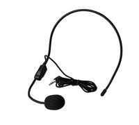 Auriculares de Micrófono, Boom Cableado Flexible Micrófono de 3,5 Mm Jack Head Monteado Microfón de Mic para Amplificador de Voz, Maestros, Entrenadores