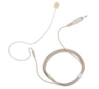 Auriculares de micrófono con gancho de oreja único de 3,5 mm, micrófono de condensador de tornillo omnidireccional para karaoke, adecuado para cantantes, baterista, teclista, vocalista, bailarín, DJ,