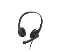 Auriculares de micrófono de escritorio para PC ""HS-USB250 V2", estéreo, negro