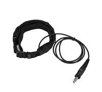 Auriculares de micrófono de Garganta, Interfaz Militar Auriculares de Seguridad Z-Tactical Throat Mic con transpondedor de micrófono de Garganta de Doble sensibilidad para Element/Z-Tactical PTT