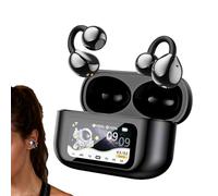 Auriculares de oído abierto: auriculares ergonómicos inalámbricos, cómodos y cómodos para el oído deportivo, equipo de entrenamiento resistente al sudor, kit de escucha al aire libre | Patio