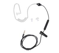 Auriculares de oído único de 1,25 m, control de micrófono de 3,5 mm y protección contra la radiación, seguros en varios dispositivos sin radiación, auriculares para laptop