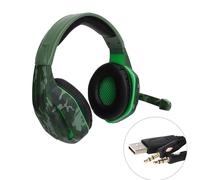 Auriculares de precisión para juegos, auriculares con cable trenzado de sonido envolvente, ajuste cómodo y piel sintética transpirable para una