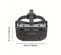 Auriculares de realidad virtual 3D compatibles con iPhone y Android: gafas de realidad virtual panorámicas de 360 para smartphones de 4,5 a 7