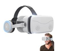Auriculares de realidad virtual 3D con correa ajustable, vista panorámica, experiencia de cine privada inmersiva, compatible con smartphones iOS