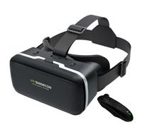 Auriculares de realidad virtual para iPhone y Android, gafas de realidad virtual 3D con mando a distancia Bluetooth, correa ajustable para la cabeza