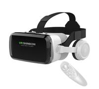 Auriculares de realidad virtual para teléfonos móviles de pantalla de 4.7 a 6.7 pulgadas, Bluetooth, gafas de realidad virtual 3D con controlador compatibles con iPhone y Samsung, teléfonos celulares