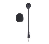 Auriculares de reemplazo de Culnflun micrófono, micrófono de juego de juego desmontable de cancelación de ruido con gato plateado de 3.5 mm para accesorios para juegos de