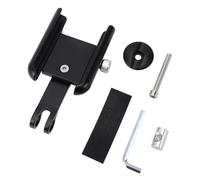 Auriculares de teléfono de Bicicleta Monte a Prueba de amortiguadores de 270 Grados Ajustable Ajuste de aleación de Aluminio de Aluminio Bike Teléfono para Tomar Fotos Ciclismo de (Negro)