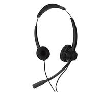 Auriculares de Teléfono de Centro de Llamadas de Doble Oído, Auriculares de Teléfono con Cable RJ9 Jack con Micrófono con Cancelación de Ruido, para Negocios, Servicio Al