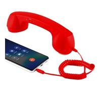Auriculares De Teléfono Móvil Retro - Combinado Para Smartphone | Accesorios De Escritorio Con Jack De 3,5 Mm | Enchufe El Teléfono Móvil | Para Reuniones, Videoconferencias, A